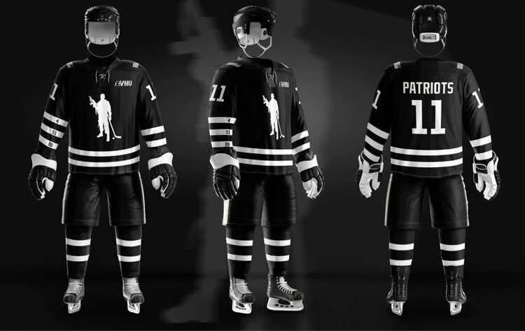 Patriots Hockey Black 10 Year